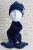 Wełniany zestaw dziecięcy na jesień/wiosnę, lekką zimę - czapka, mitenki, komin/ocieplacz, 100% wełna merino, rękodzieło, handmade, rozmiar - ( 4-6 lat), dziecięcy, kolor - granatowy