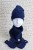 Wełniany zestaw dziecięcy na jesień/wiosnę, lekką zimę - czapka, mitenki, komin/ocieplacz, 100% wełna merino, rękodzieło, handmade, rozmiar - ( 4-6 lat), dziecięcy, kolor - granatowy