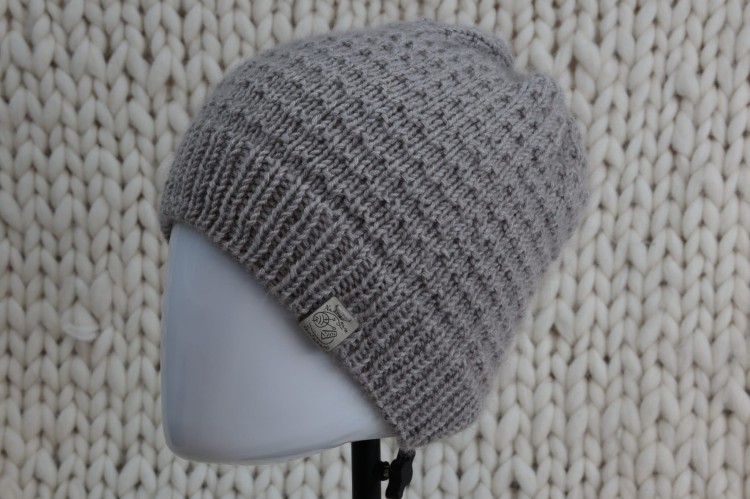 Czapka, rozmiar L (56-58cm),  z wełny Merino + Kids Silk(jedwab+moher) - kolor - jasny beż - 06.JPG