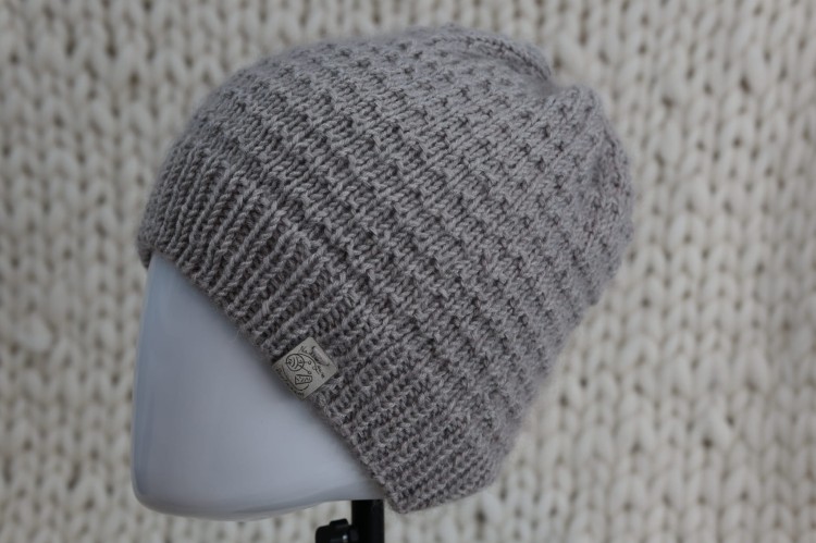 Czapka, rozmiar L (56-58cm),  z wełny Merino + Kids Silk(jedwab+moher) - kolor - jasny beż - 08.JPG