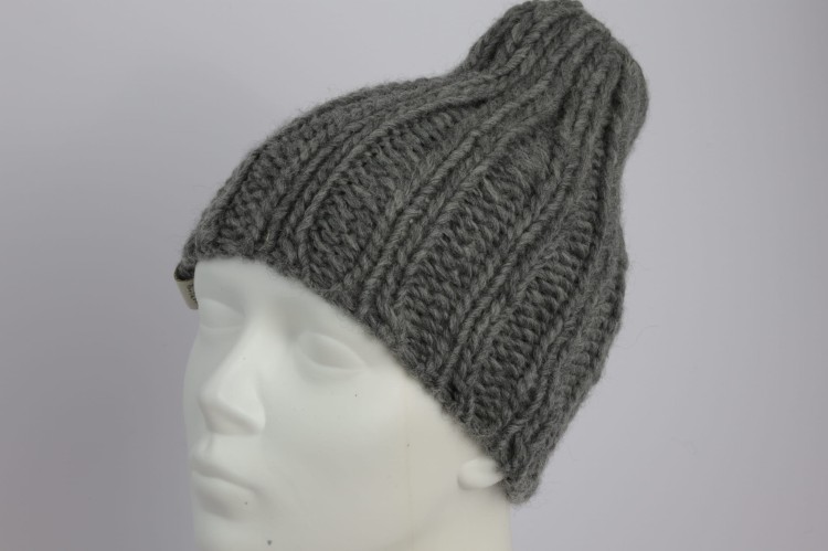 Czapka ESKIMO - ciepła, 100% wełna, kolor - szary, rozmiar S - 04.JPG