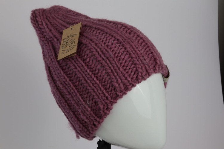 Czapka ESKIMO, 100% wełna, kolor - stary róż, rozmiar M_L - 02.JPG