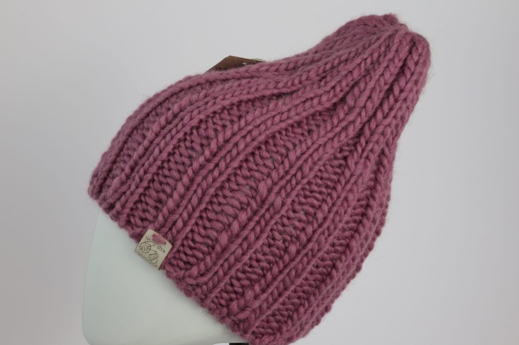 Czapka ESKIMO, 100% wełna, kolor - stary róż, rozmiar M_L- 03 (2).JPG