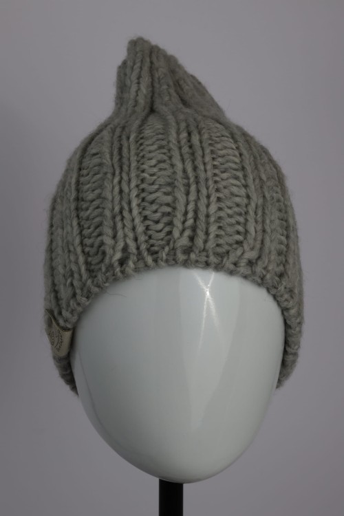 Czapka ESKIMO - ciepła 100% wełna, kolor - jasny szary, rozmar M_L - 01.JPG