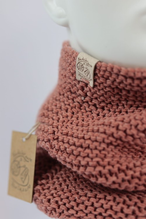 Komin, ciepły otulacz, wełna merino, kolor BLUSH, 01 (6).JPG