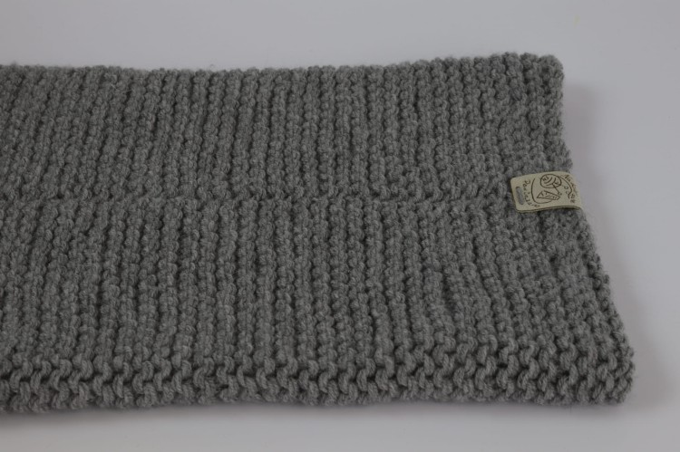Komin, otulacz - 100% wełna merino, kolor - szary 01 (7).JPG
