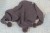 Wełniana chusta trójkątna z pomponami, 100% wełna merino, rękodzieło, rozmiar uniwersalny, kolor - ciemny beż